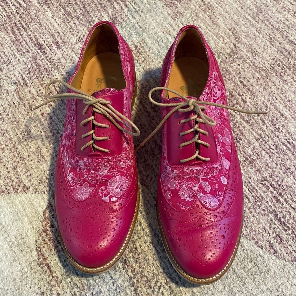 Embassy London Vivienne Oxford Magenta Shoes